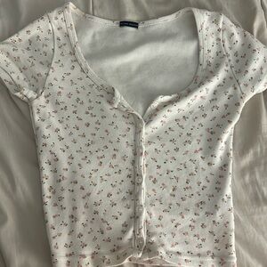 Brandy Melville top, floral, one size
